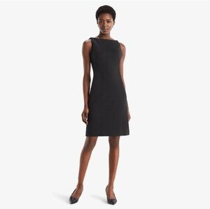 MM LaFleur Lydia Charcoal Twist Detail Ponte Shift Work Dress Size 8